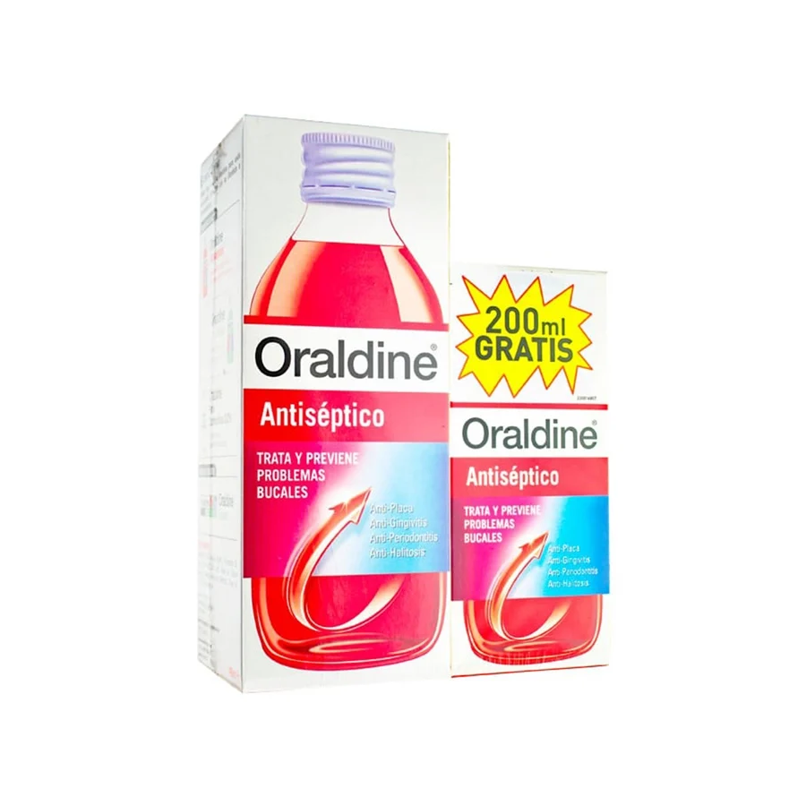 Oraldine Antiséptico Pack 400 ml + 200 ml de regalo