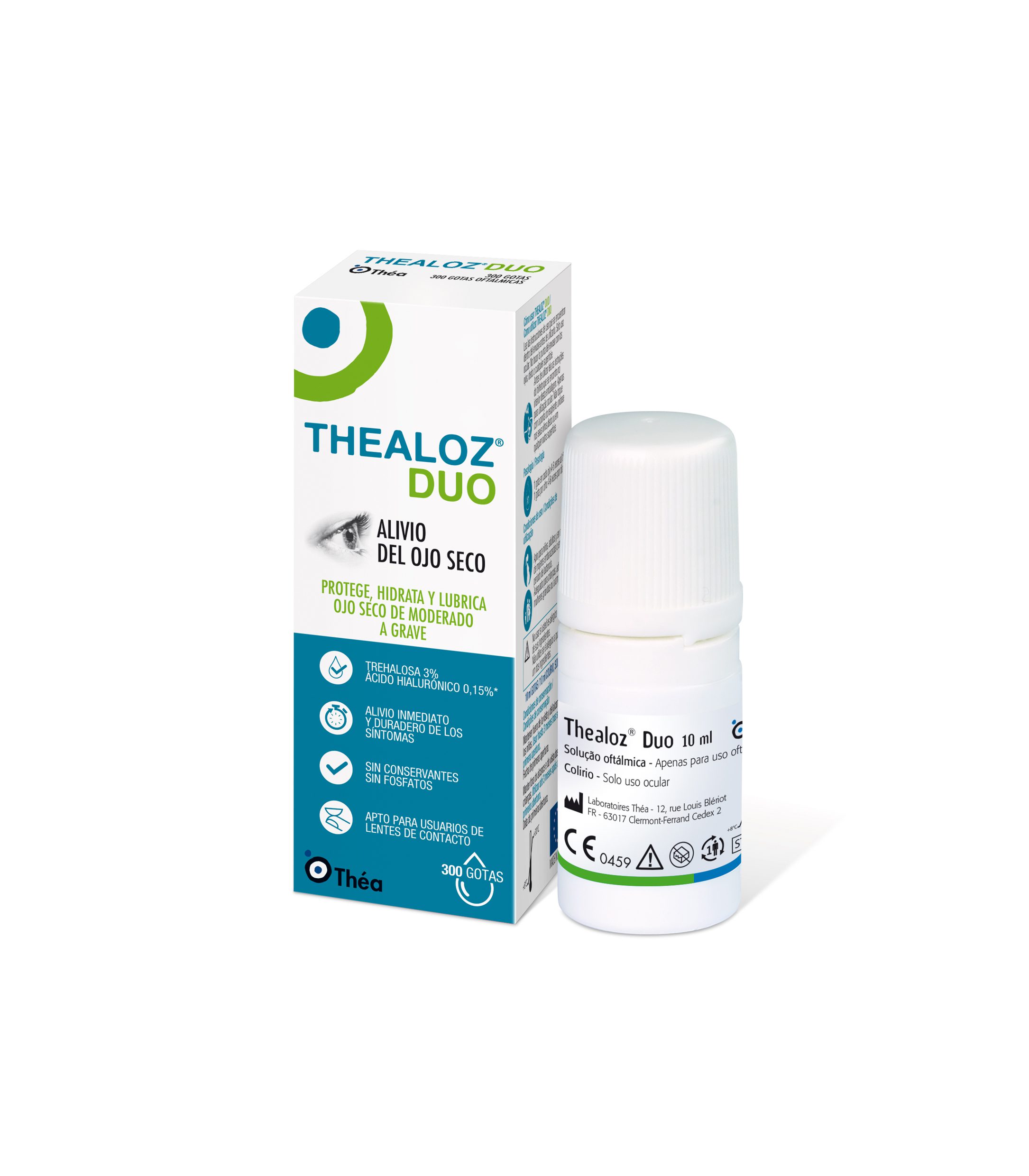 Thealoz Duo Colirio Ojo Seco Hidratante y Protector 10 ml - Farmacia Puntual