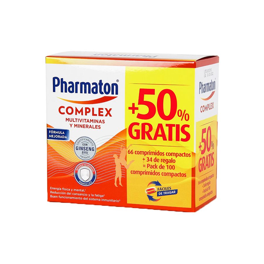 Pharmaton Complex 66 + 34 comprimidos Pack Promo
