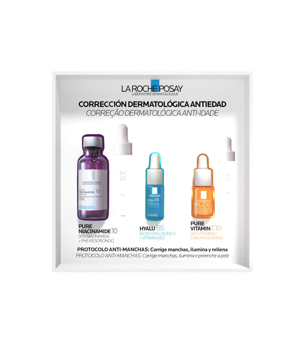 COFRE_NIACINAMIDE-La-Roche-Posay LA ROCHE POSAY Cofre Sérum Niacinamide 10 30ml. + REGALO 2 Sérums 10ml.