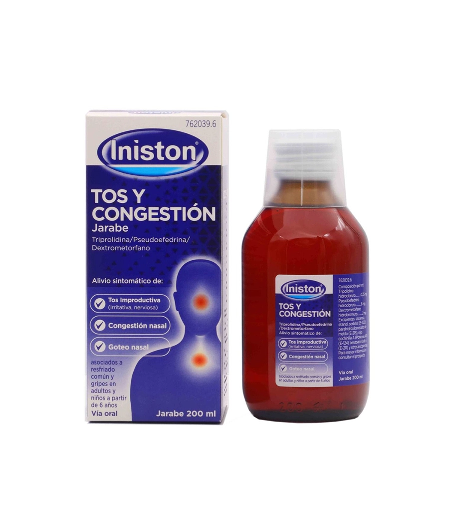 Iniston Tos y Congestión Jarabe 200ml - Farmacia Puntual