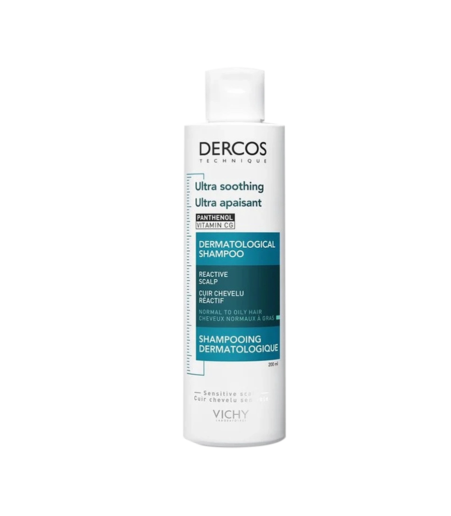 vichy_dercos_ultracalmante-cabello-graso.200ml Champú ultracalmante Dercos para pelo graso y cuero cabelludo sensible