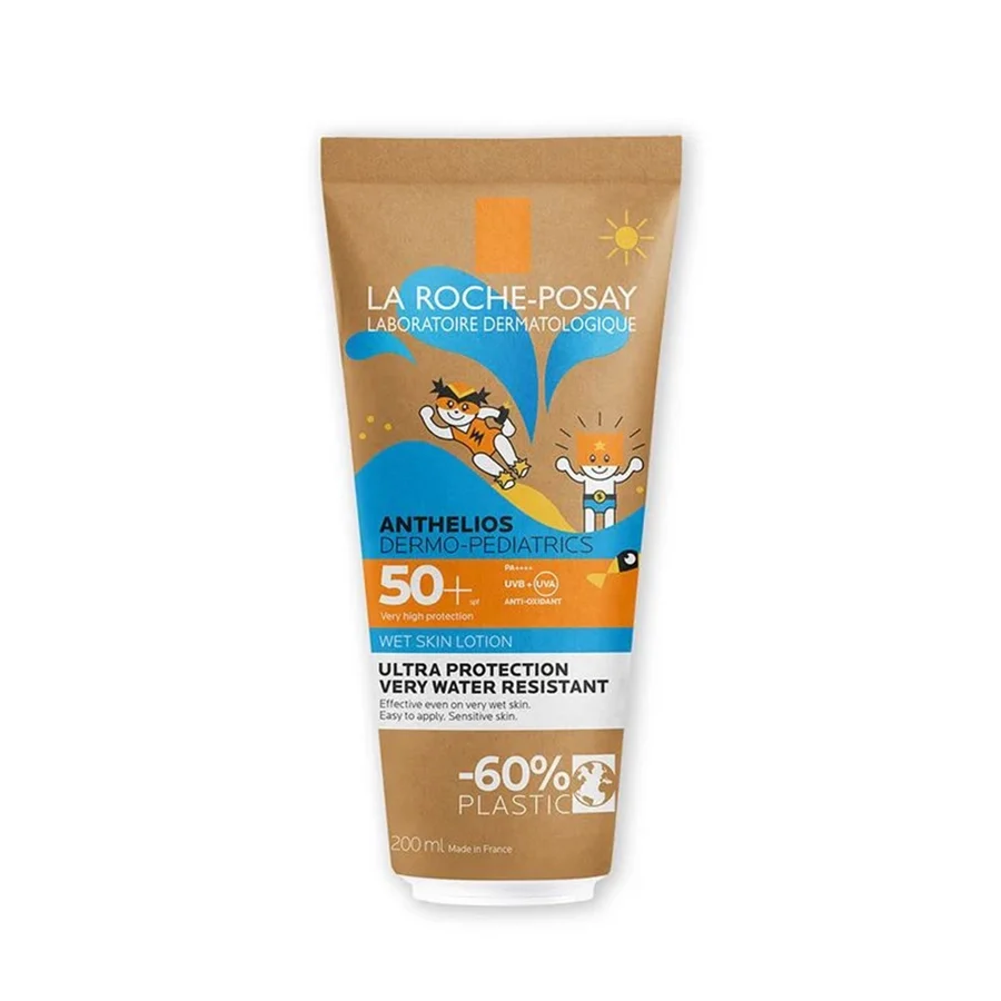 Anthelios Dermo-Pediatrics Loción Wet Skin SPF50+ Protector solar niños 200ml